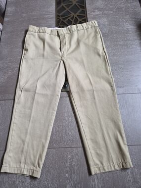 Dickies Men's Khaki Straight-Leg Chinos - Light Tan
